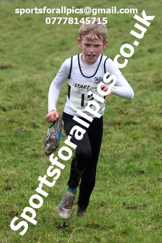 Boys under-13s, NECAA Junior Cross Country Relays, Thornley Farm, Peterlee, Saturday, December 12th. Photo: David T. Hewitson/Sports for All Pics